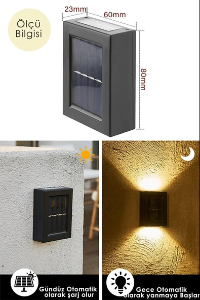 Solar Aplik Çift Taraflı Lamba - 2