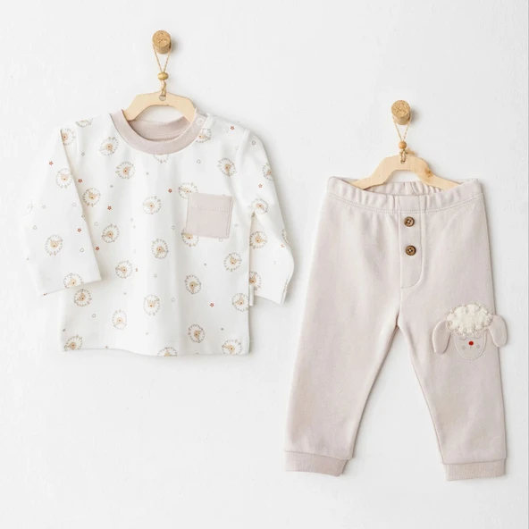 Andywawa AC26155 Tinny S Sheeps 2'li Takım Beige ürün görseli