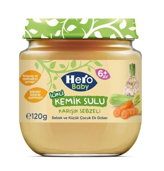 Hero Baby Gourmet Karışık Sebzeli Kavanoz Mama 120 Gr