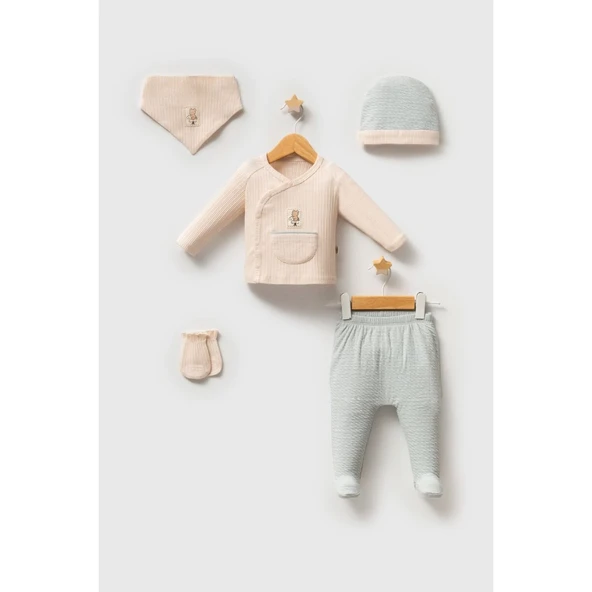 Tongs Baby Daily Elegance Zıbın Takımı 5652 Mavi ürün görseli