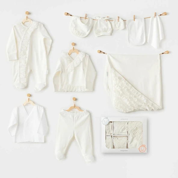 Andywawa AC25591 Chic Girl 10'lu Hastane Çıkışı Ekru