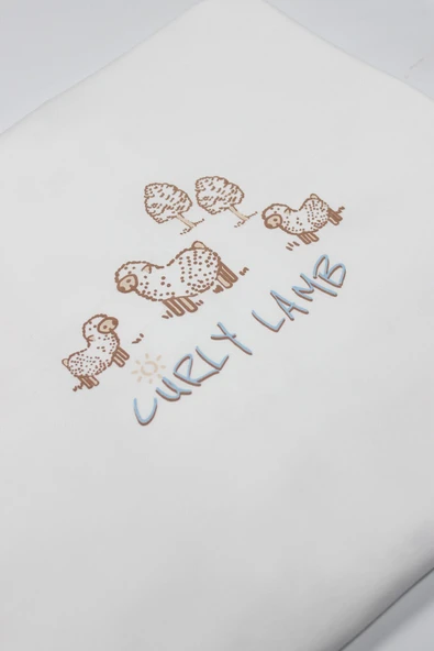 Bistyle Curly Lamb 10'Lu Hastane Çıkışı 11106 Bej Mavi Ekru - 3