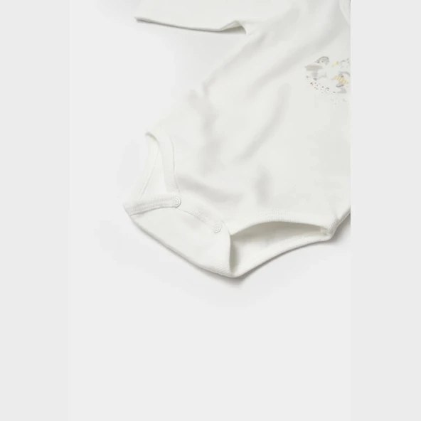 Bibaby Biorganic Penguin Club Bebek Body 56003 Ekru Gri - 4