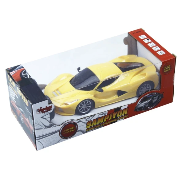 Uzaktan Kumandalı Spor Araba - 699-195 - Sarı - 2