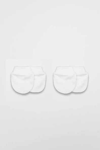 Bistyle 2Li Penye Eldiven Basıc 90108 Beyaz