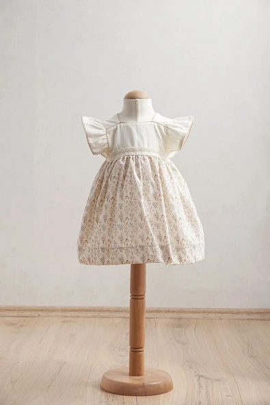 Tongs Baby Bebek Elbise 3930 Bej