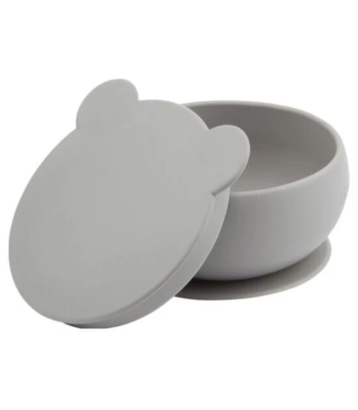 OiOi Silikon Kapaklı Kase Powder Grey - 2