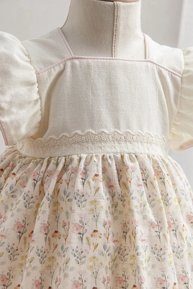 Tongs Baby Bebek Elbise 3930 Bej - 2