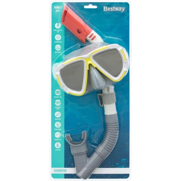 Bestway Dominator 2 Aynalı Maske Snorkel Set - 24053 - 3