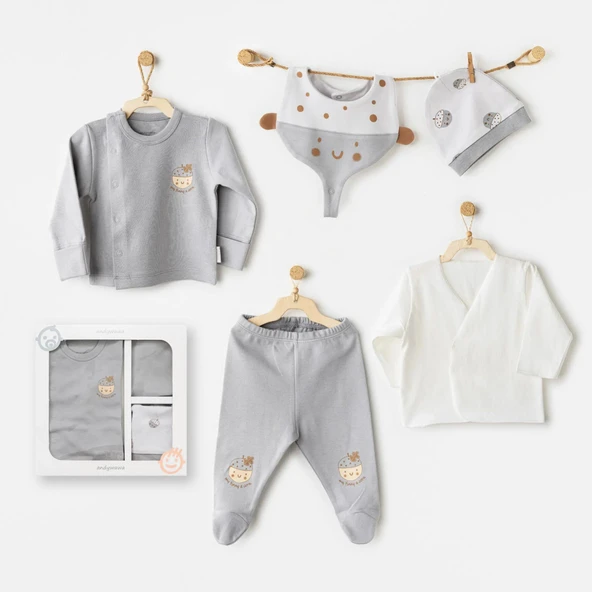 Andywawa AC26100 Hello Autumn 5'li Hastane Çıkışı Grey ürün görseli