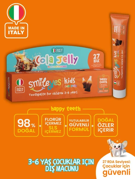 Smileyes Kids Diş Macunu 3-6 Yaş 50 ml Cola Jelly - 4
