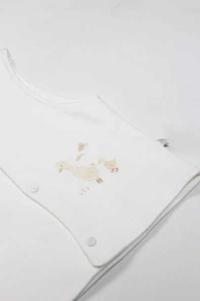 Bistyle Yelek Çift Taraflı Welcome Baby Duck 18104 Sarı-Ekru - 3