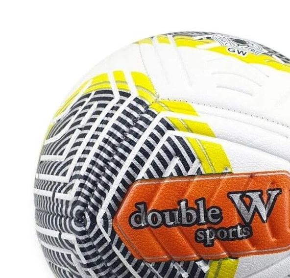 Futbol Topu Dikişli Kabartma Yüzey 420 gr No:5 - FB-680-SARI - 2