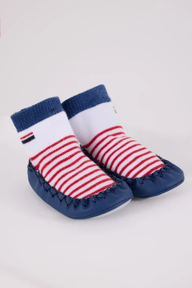 U.S. Polo Assn Çarık Çorap USB2600 Beyaz-Lacivert - 3