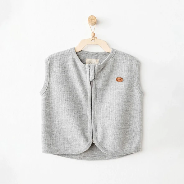 Andywawa AC26211 Casual Yelek Grey