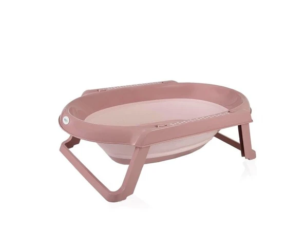 BabyJem Katlanır Banyo 5'Li Küvet Seti 596 Somon - 2