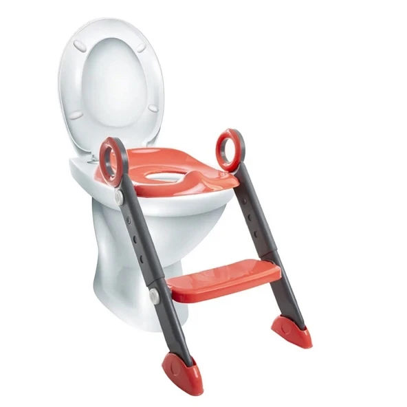 BabyJem Basamaklı & Katlanır Klozet Adaptörü 861 Mercan - Resim 2