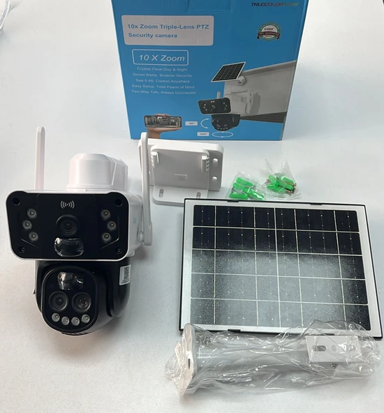 O-Kam 3950 15MP 10X Optik Zoom  UltraHD 4G Solar Akıllı Güvenlik Kamerası - 6