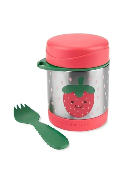Skip Hop Zoo Paslanmaz Çelik Termos 325 ml Çilek - 2