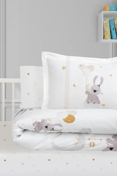 Kanz Ranforce Bebek Nevresim Takımı Knz-001 Bunny Dream - 4
