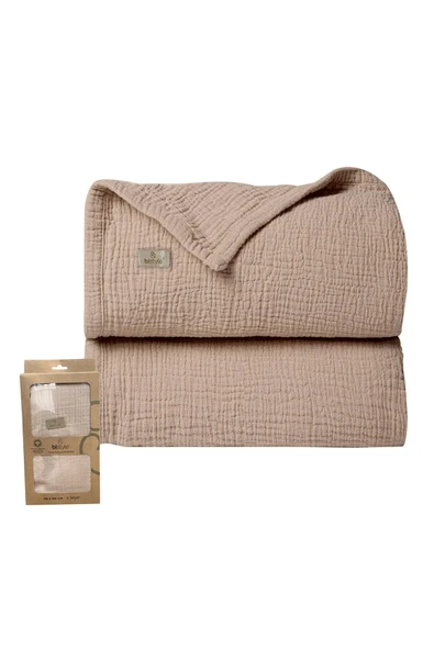 Bistyle Müslin Battaniye 120x120 Cm 70101 Bej - 3