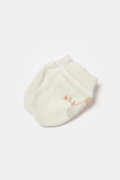 Bibaby Biorganic Teach Me 2'Li Bebe Eldiven 72240 Red - 4