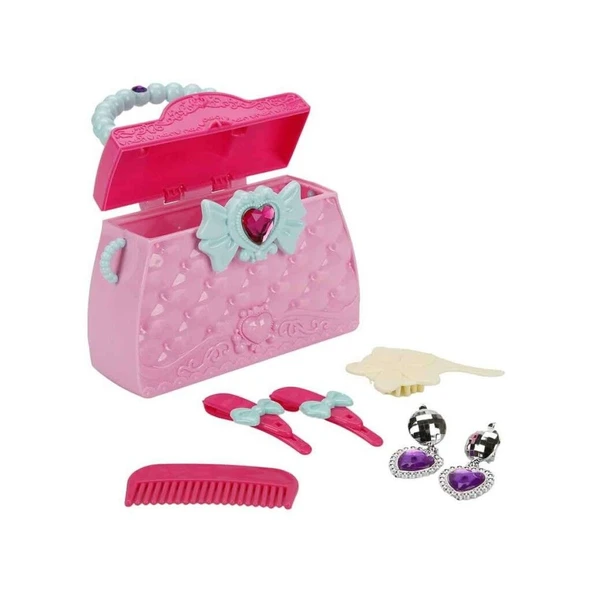 Aksesuarlı Makyaj Çantası - BJ1350 - Pembe