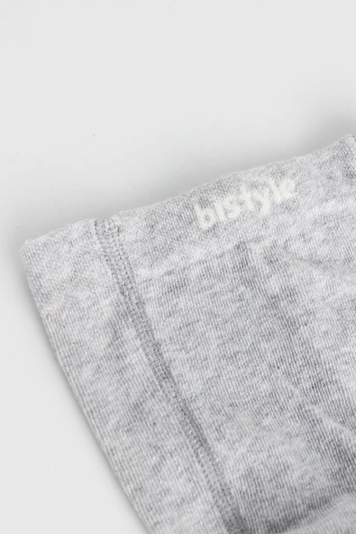 Bistyle Derby Basic Tekli Penye Külotlu Çorap BS50102B Gri - 4