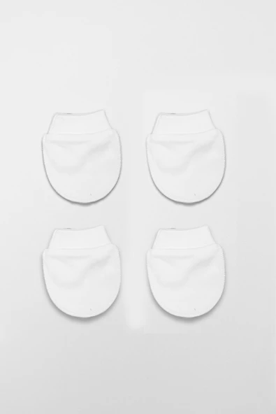 Bistyle 2Li Penye Eldiven Basıc 90108 Beyaz - 3