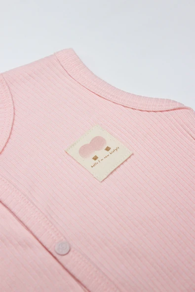 Bistyle Modal Flying Balloons Bebek Yelek BS18110 Pembe - 2