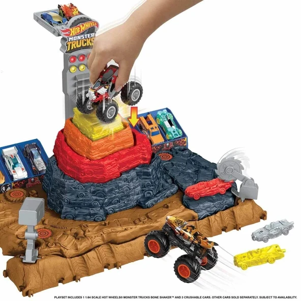 Hot Wheels Monster Trucks Muhteşem Çarpışma Arenası HNB96 - 4
