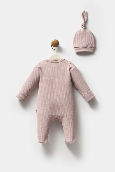 Moi Noi Şapkalı Tulum MNB1235 Mürdüm - 2