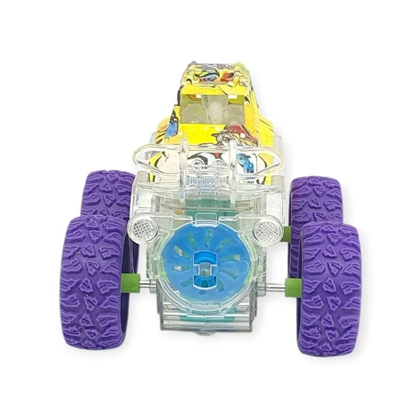 Sürtmeli Işıklı Off-Road Aracı  - 7310 - Mor