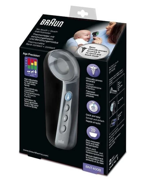 Braun BNT400BWE Black Edition Ateş Ölçer - 2