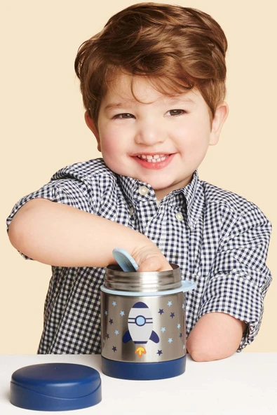 Skip Hop Zoo Paslanmaz Çelik Termos 325 ml Roket - 4