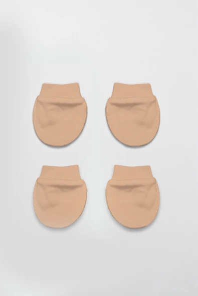 Bistyle 2Li Penye Eldiven Basıc 90108 Bej - 3