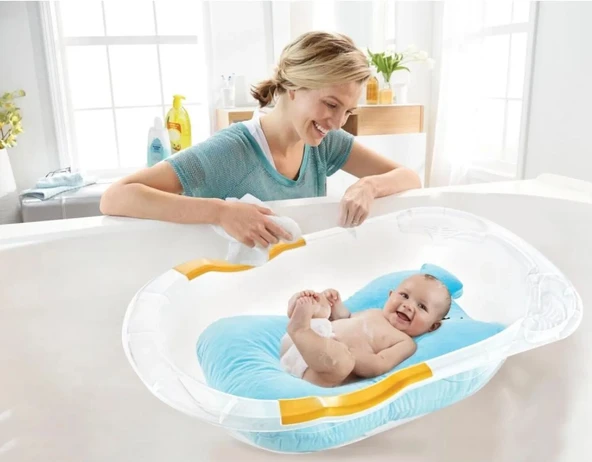 BabyJem Köpüklü Bebek Banyo Yatağı 436 Gri - 2