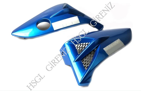 HSGL Motosiklet Depo Yan Pandizot (Bıyık) Mavi  YBR – CG Uyumlu Şık ve Dayanıklı Yan Kaplama Seti - 3