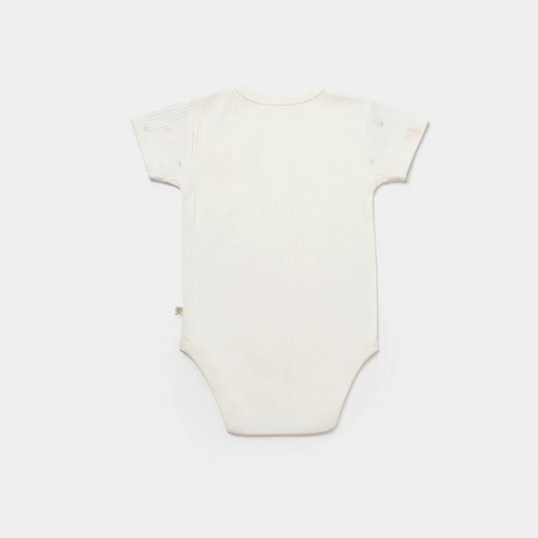 Bibaby Biorganic Koala Jungle Kısa Kol Bebek Body 56972 Pembe - 2