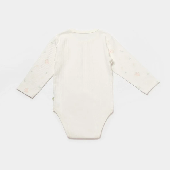 Bibaby Biorganic Koala Jungle Uzun Kol Bebek Body 56973 Pembe - 2