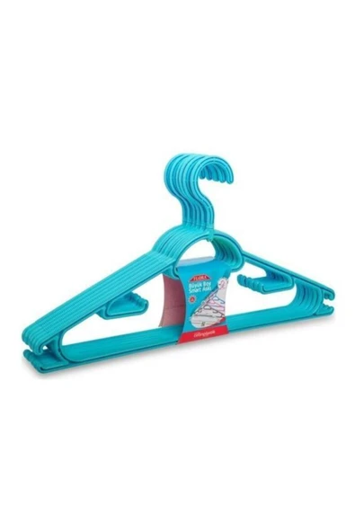 Büyük Boy Smart Elbise Askı Turkuaz 6'lı ürün görseli 1