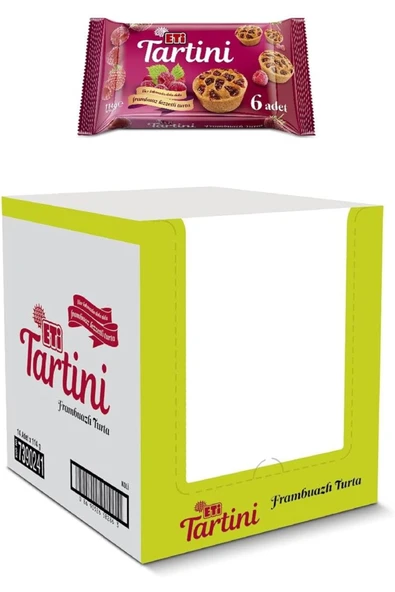 ETİ  Tartini Frambuazlı Turta 114 g x 14 Adet ürün görseli 1