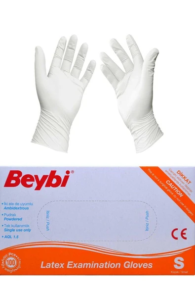 Marka: Beybi Muayene Eldiveni 100'lü Kutu Pudralı Küçük Boy Lateks 8690648403008 Kategori: Hijyenik ürün görseli