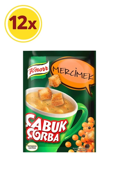 KNORR Çabuk Knorr Çorba Mercimek  12 Adet ürün görseli