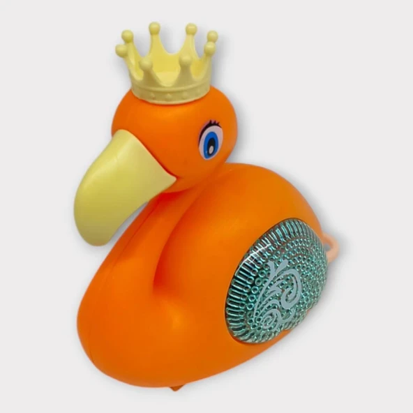 Kurmalı Işıklı Sevimli Flamingo - Turuncu