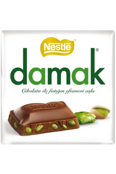 NESTLE Damak Antep Fıstıklı Sütlü Çikolata 63 gr 6 Adet - Resim 2