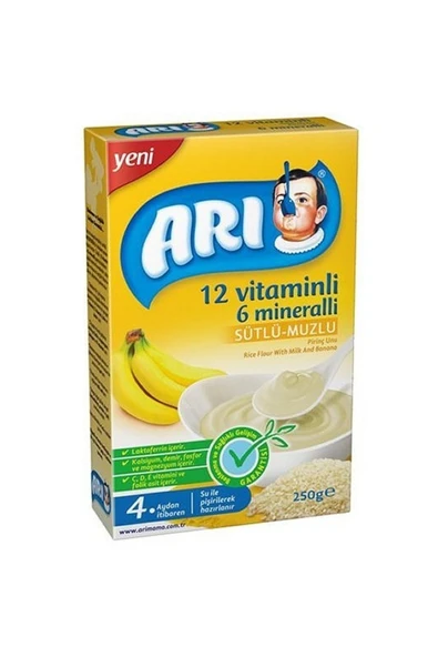 Arı Mama Sütlü Muzlu 250 Gr ürün görseli 1