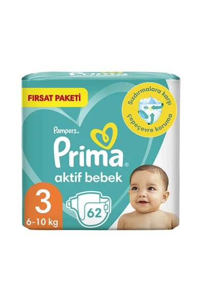 PRİMA BEBEK BEZİ FIRSAT PAKETİ (3) NO ürün görseli 1