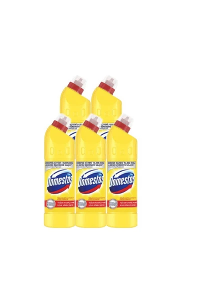 Domes tos Çamaşır Suyu Limon Ferahlığı 750 ml 5'li ürün görseli 1