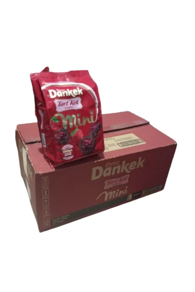 ÜLKER Dankek Tart kek Çilekli Mini 150 Gram x 10 Adet ürün görseli 1